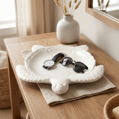 Conch Shell Bowl, Gypsum White 6"