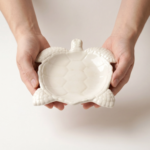 Conch Shell Bowl, Gypsum White 6"